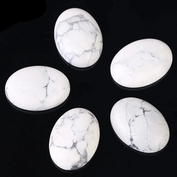 White Turquoises Bead Howlite Stone Cabochon Beads