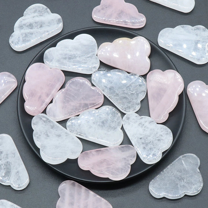 Cloud Shape Natural Rose Quartz Crystal Love Mineral Specimen