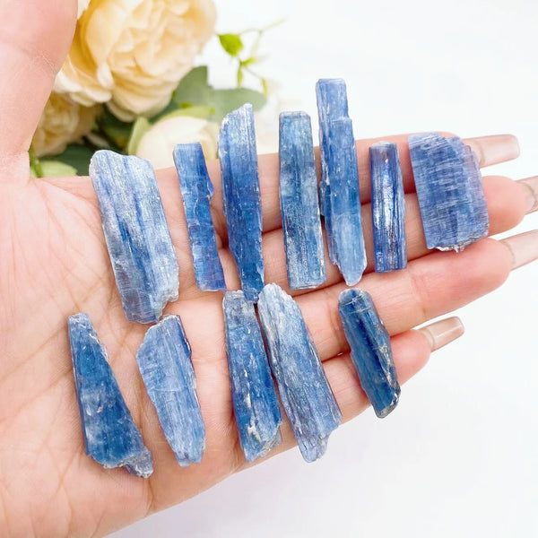 Crystal Blue Kyanite Raw Strip Stone Natural Quartz Stick Mineral Specimen 