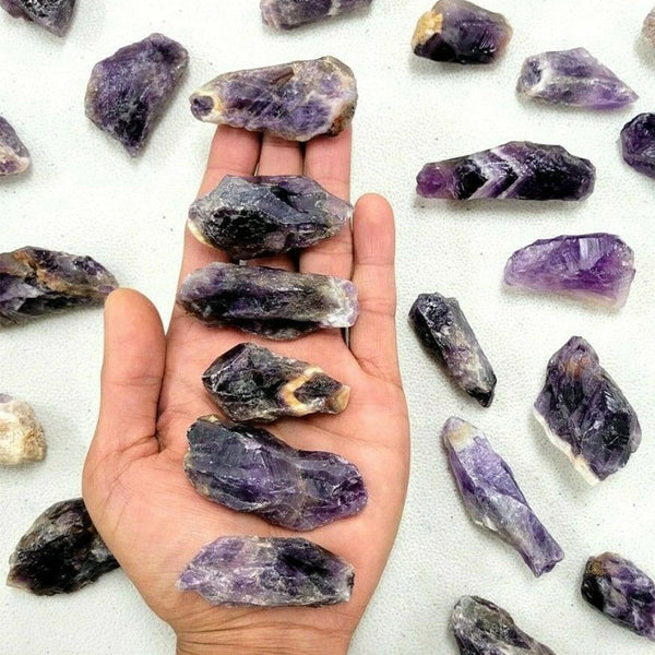 Dark Color Natural Dream Amethyst Crystals Raw Gemstones