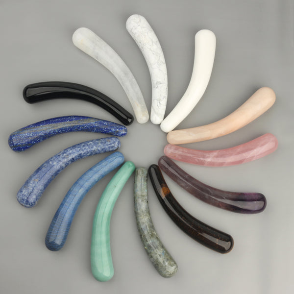 l shape Crystal Massager Wands