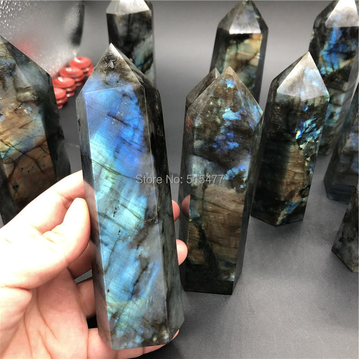 Wholesale Natural Labradorite Towers Point Wand