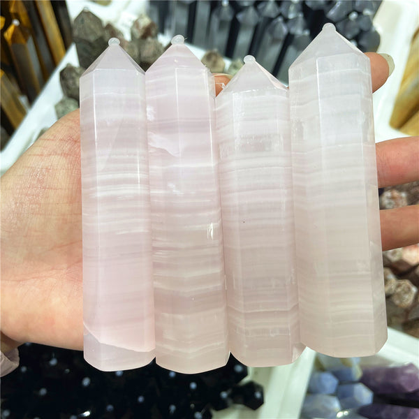 Wholesale Bulk Pink Calcite Towers