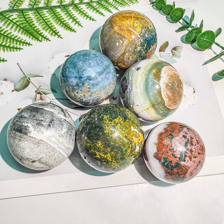 Wholesale Bulk Ocean Jasper Sphere Balls