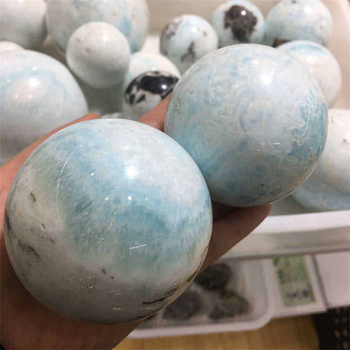 Natural Larimar Sphere Ball Wholesale Bulk