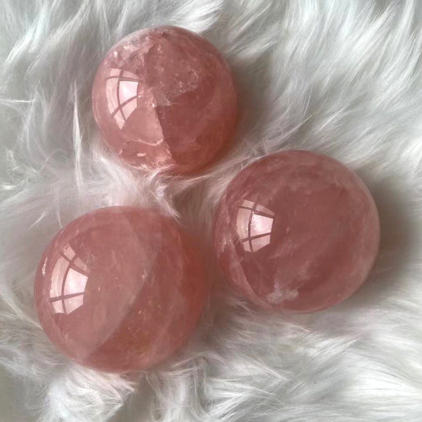 Rose Quartz Sphere High-Quality Love Crystal MLD Crystal Wholesale