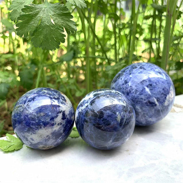 2-3inch Wholesale Bulk Natural Crystal Sodalite Sphere Ball