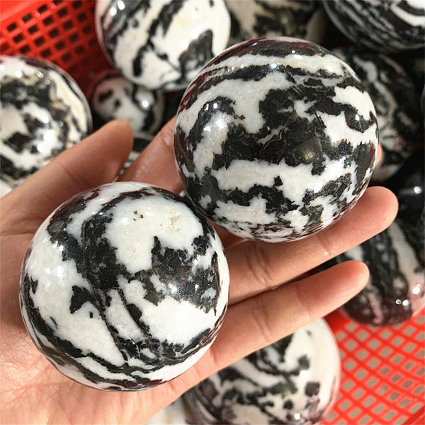 2-3inch AAA Natural Zebra Stone Sphere Balls