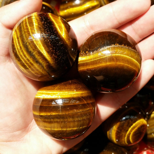 2-3inch AAA Natural Tiger Eye Stone Sphere Ball