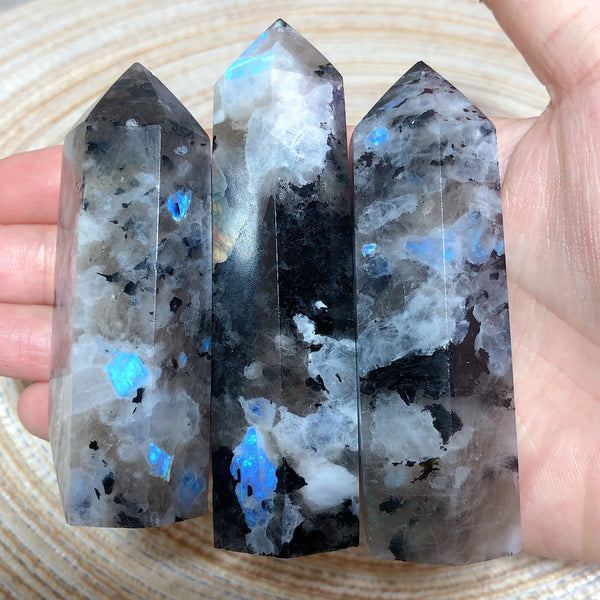 Natura Crystals Rainbow Moonstone Tower Polished Wholesale