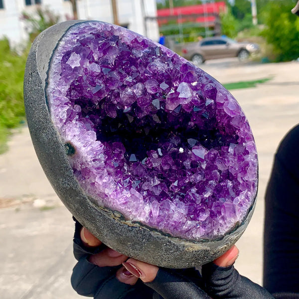 Natural Amethyst Cave Quartz Cluster Crystal Sample