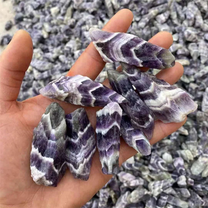 Natural Beautiful Dream Amethyst Crystal Rough Stone