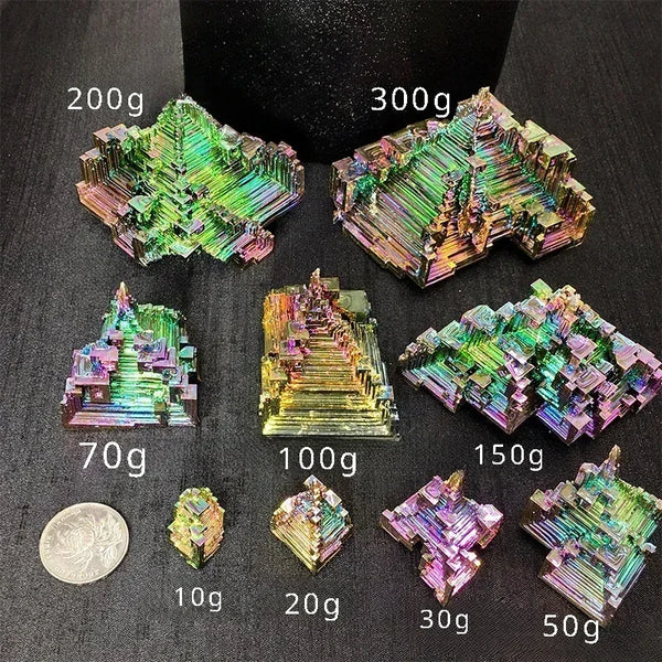 Natural Bismuth Crystal Tower Point Metal Mineral