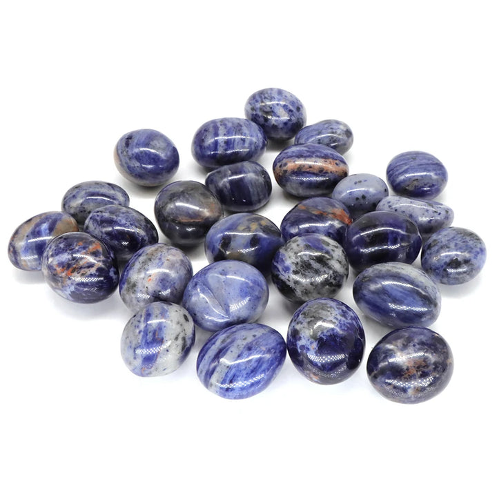 Natural Blue Sodalite Round Healing Crystal Quartz Mineral Specimen