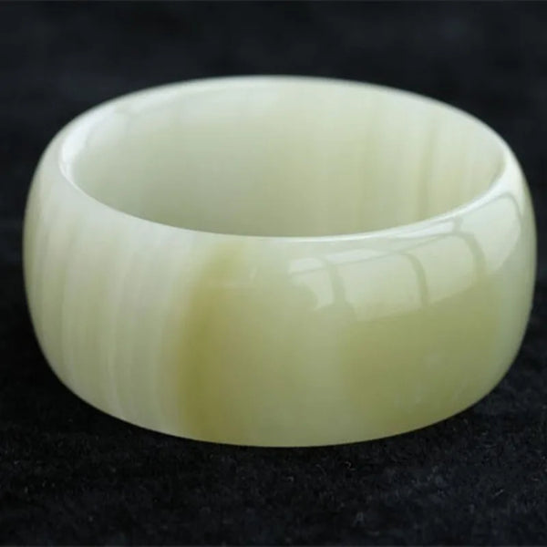 Natural Afghanistan Jade Silk Large Bracelet