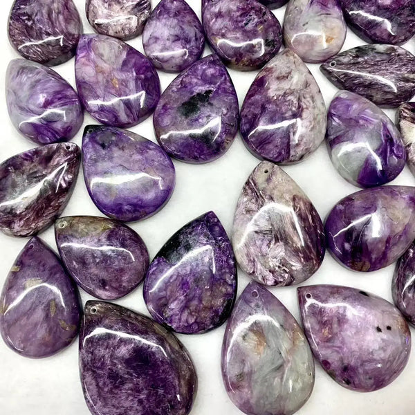 Wholesale Natural Charoite Pendant Gemstone Jewelry