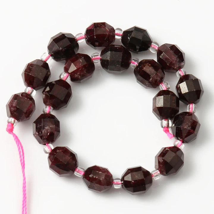 Natural Garnet Mineral Beads OIive Shape Loose Gems Stone Beads