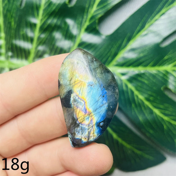 Natural Gemstone Double-sided Glitter Labradorite Horse Eye Form 