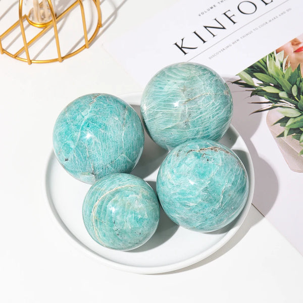 Bulk Amazonite Crystal Sphere Magic Ball