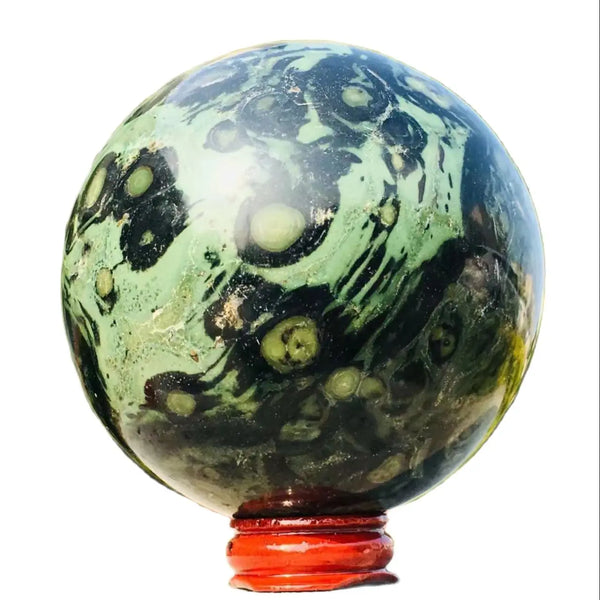 Natural Kambaba Jasper Ball Green Quartz Crystal Sphere