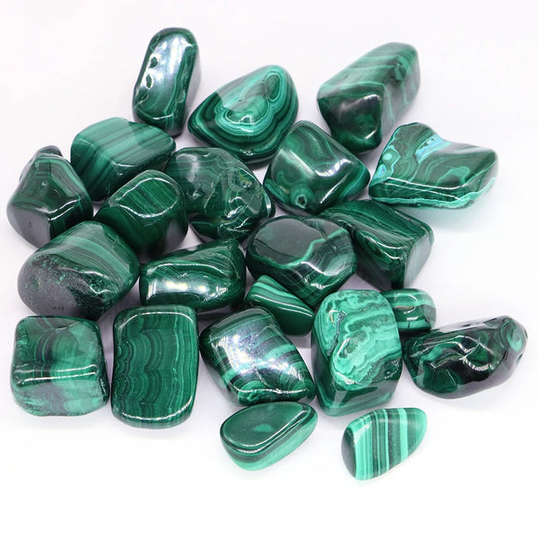 Natural Malachite Tumbled Stone Healing Quartz Crystal Mineral Specimen