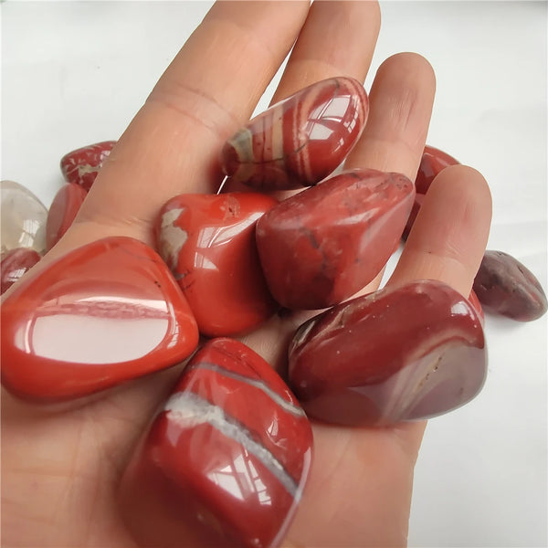 Wholesale Natural Red Jasper Tumble Polished Stone 