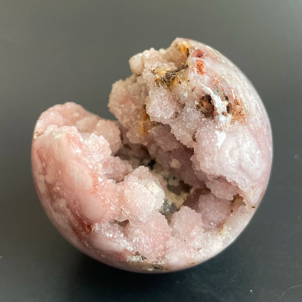 Natural Stone Pink Amethyst Agate Geode Sphere