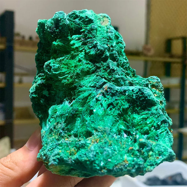 Natural Stone High Quality Rough Raw Malachite Crystal Rock