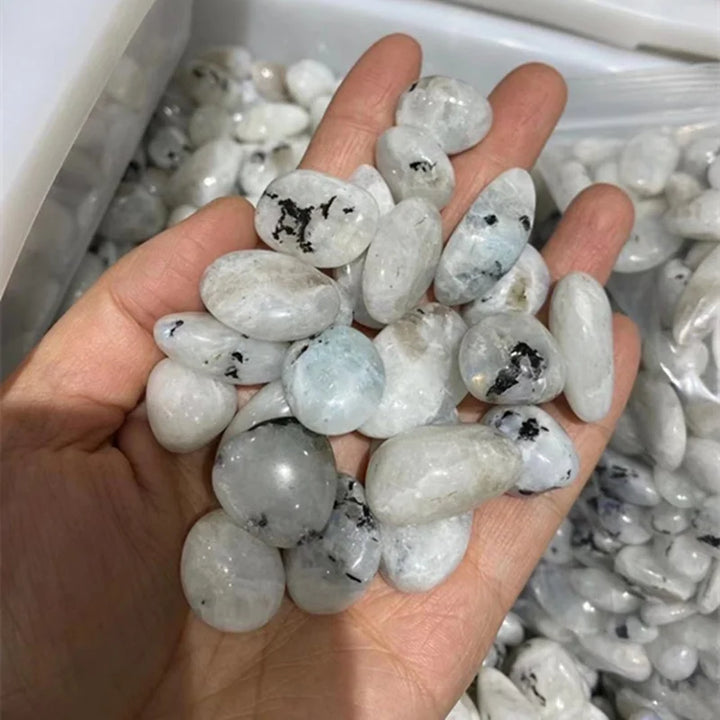 Natural Polished Moonstone Tumbled Stone Natural Quartz