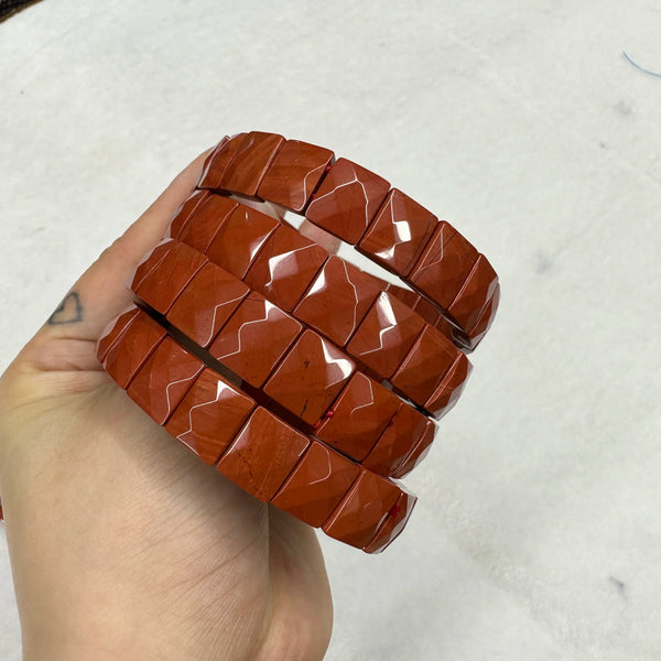 New Natural Red Jasper Beads Stone Bracelets