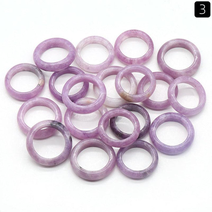 27-28Mm Crystal Agate Stone Running Ring - MLD Wholesale Crystals