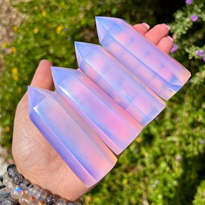 Wholesale Bulk Pink Opalite Gemstone Tower