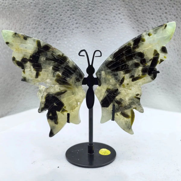 Prehnite Butterfly Wings Crystal Butterfly Wings With Free Stand