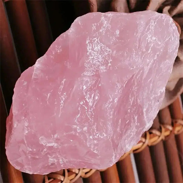 Pure Natural Pink Rose Quartz Rough Raw Crystal Stone Rock Mineral Specimen