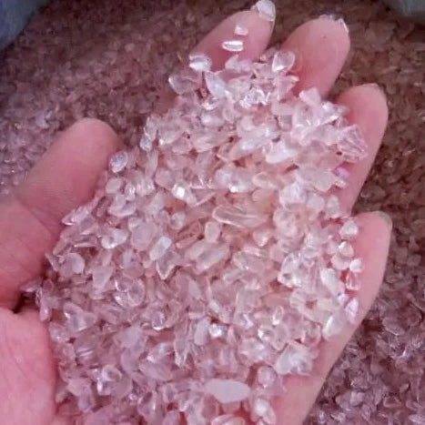 Mini Stones Pink Chips Healing Rose Quartz Crystal 3-5Mm Tumbled