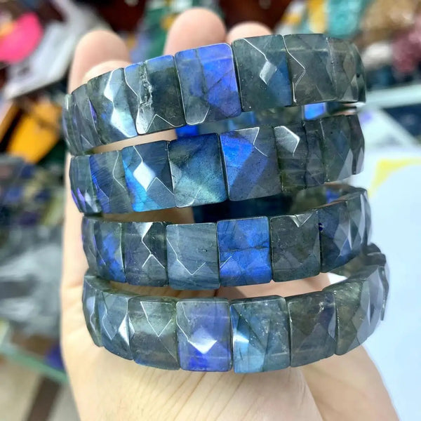 Bulk Rainbow Labradorite Stone Bracelet Natural Gemstone Wholesale