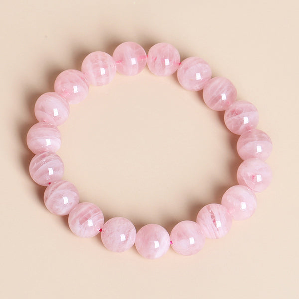 MLD Madagascar Rose Quartz Bracelet 2A 3A 8/10/12MM