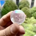 1PC 2.5cm aura quartz sphere