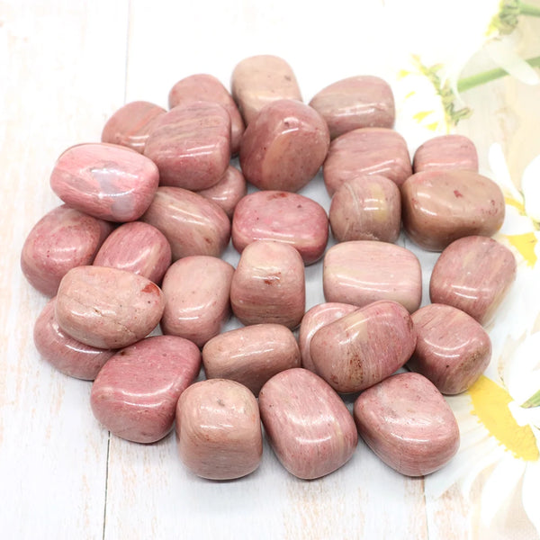 Wholesale Natural Pink Rhodonite Tumbled Stone Bulk Healing Energy Crystal Mineral Specime Reiki Gemstones Aquarium Home Decor