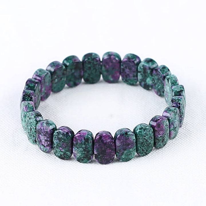 Wholesale Natural Ruby And Zoisite Beaded Bracelet