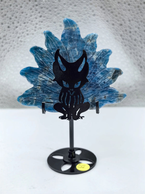 Handmade Blue Apatite Nine Tailed Fox