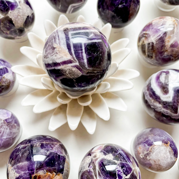 Dream Amethyst Sphere | Unique Healing Crystal Balls | MLD Crystal Wholesale