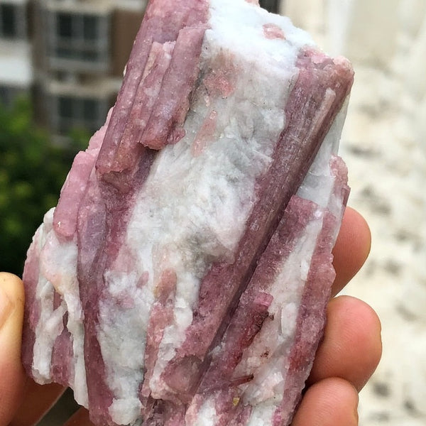 Natural Raw Red Tourmaline Crystal Specimen Stone Wholesale