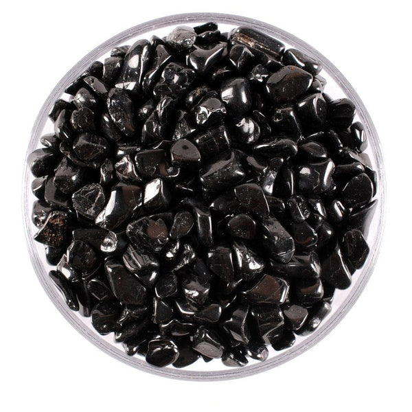 Black Tourmaline Chips Stones Small Black Tourmaline Tumbled Stone