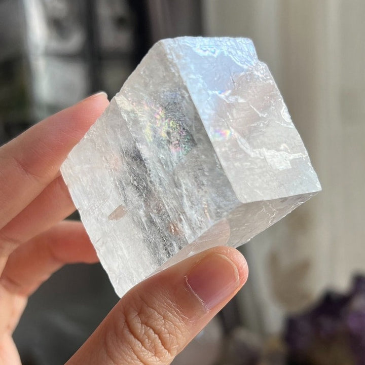 Wholesale Bulk Rainbow Crystal Clear Calcite Cube