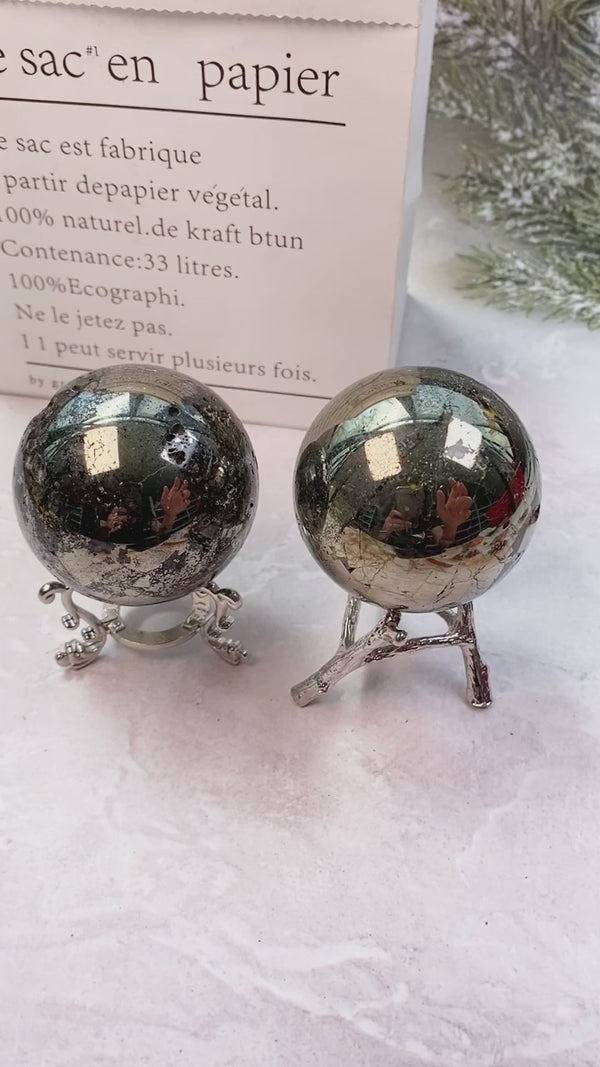 1pc 4-6cm pyrite sphere