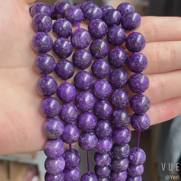 6/8/10mm charoite beads