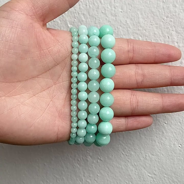 4/6/8/10mm amazonite bracelet