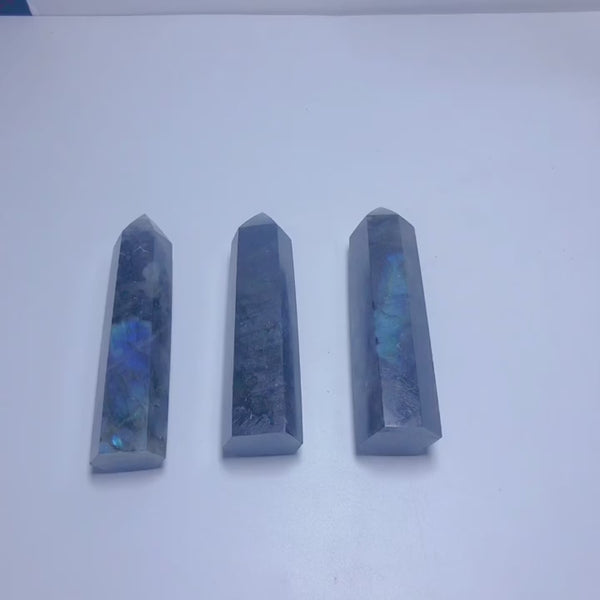 110-130mm labradorite tower