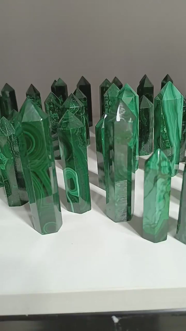 5-9cm malachite tower